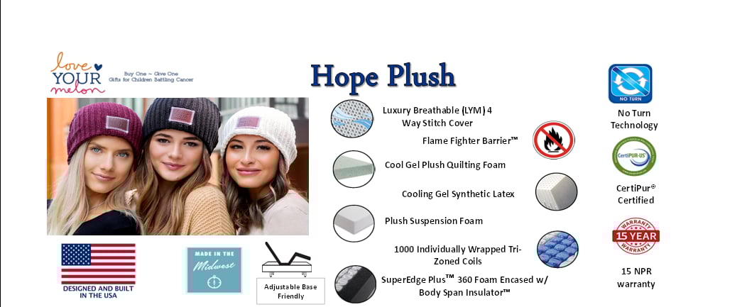 HOPE PLUSH QUEEN MATTRESS |