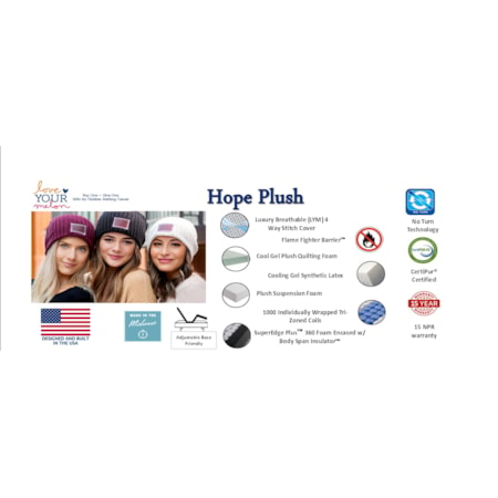 HOPE PLUSH QUEEN MATTRESS |