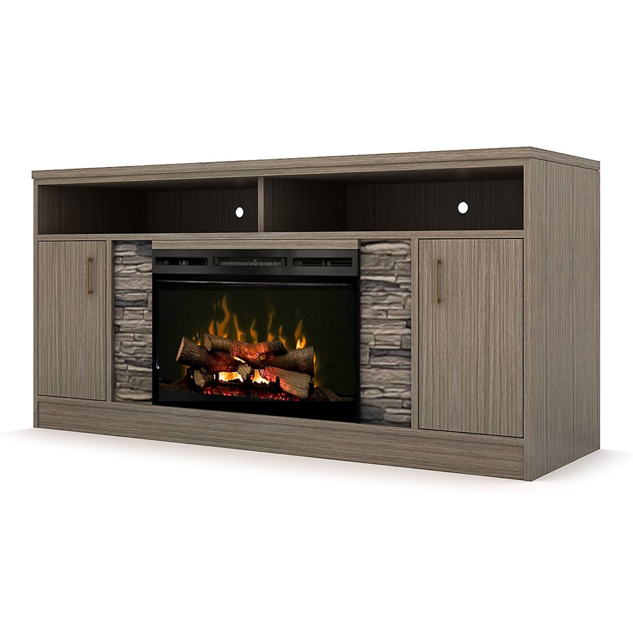 Trend Connect vista VISTA WALNUT BRICK FIREPLACE | ENTERTAINMENT