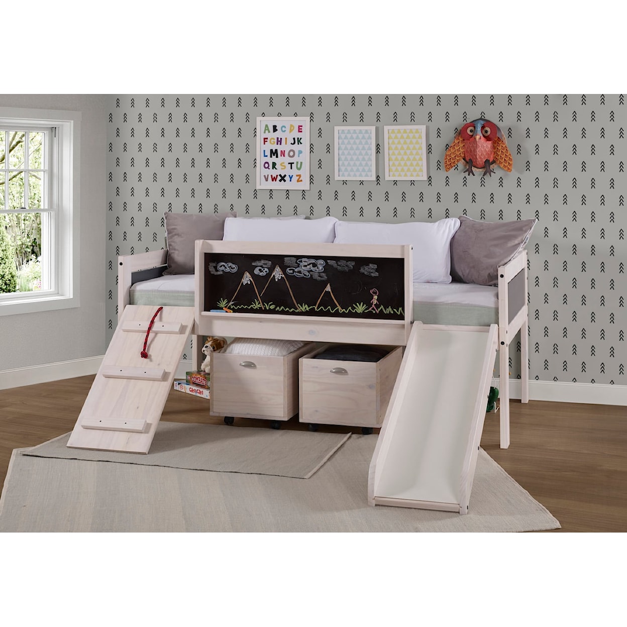 Donco Trading Co Bunkbeds TWIN PLAY LOW LOFT BED |