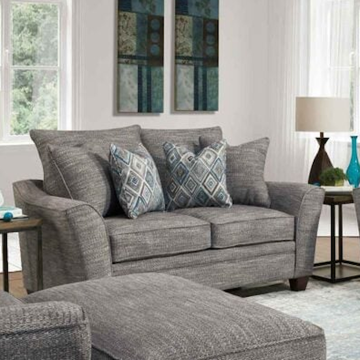 Franklin Wester Pewter WESTER PEWTER LOVESEAT |