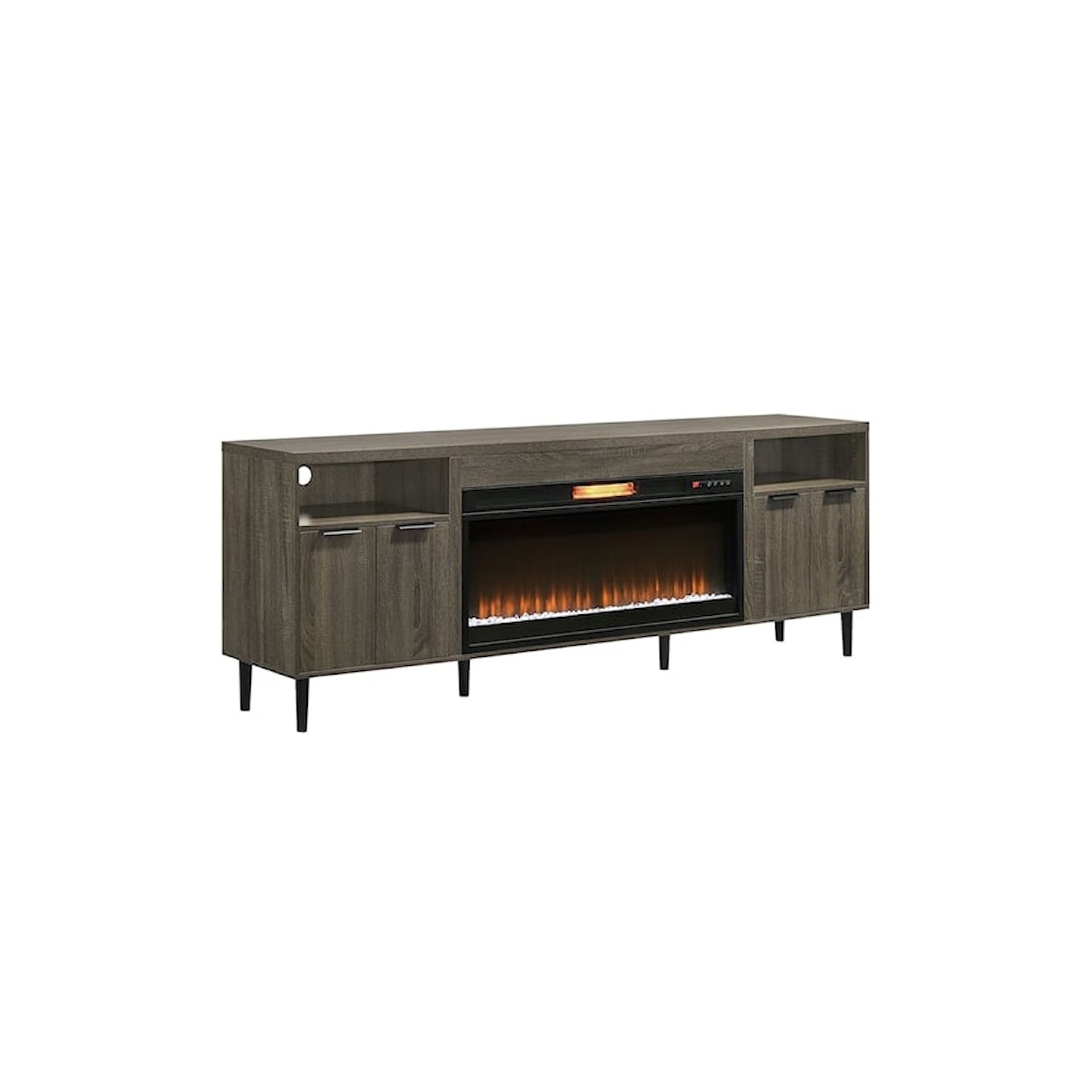 Elements International Fireplace Electric Unit ATHLETICA GREY 85" FIREPLACE | ENTERTAINMENT