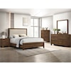 Crown Mark Millie MILLIE BROWN UPHOLSTERED TWIN BED |