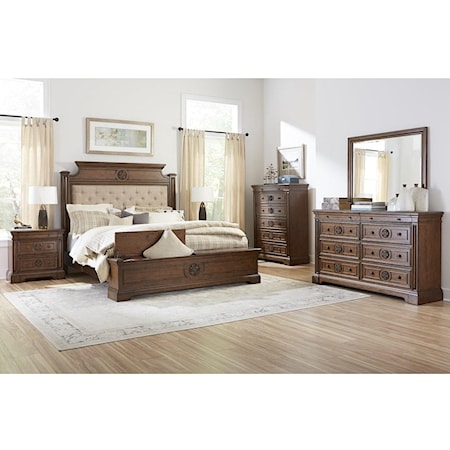 MONARCH 4 PC QUEEN BEDROOM SET |