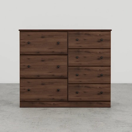 ASPEN OAK 48" 7 DRAWER DRESSER |