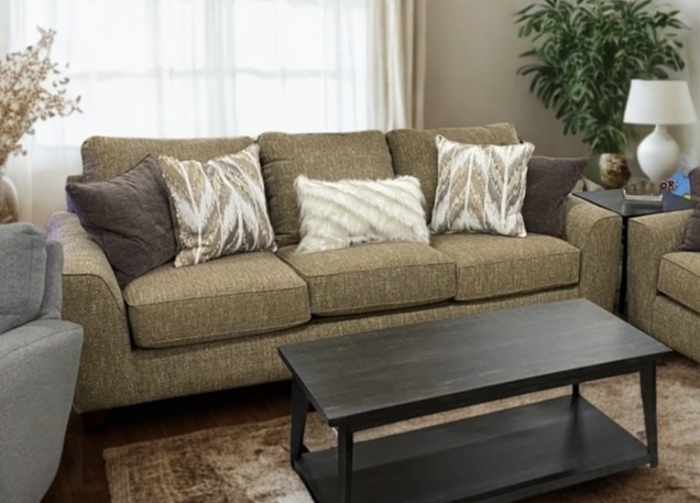 SICILY TAN SOFA AND LOVESEAT SET |