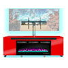 Technical Pro Staten Island STATEN ISLAND RED TV STAND WITH | FIREPLACE 