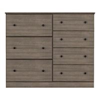 STORM GREY 48" 7 DRAWER DRESSER |