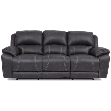 NANCE CHARCOAL DUAL | RECLINING SOFA