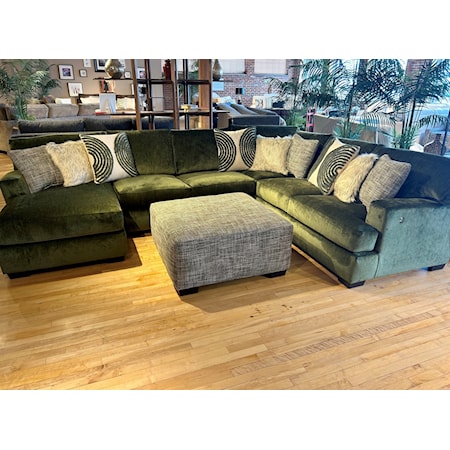 SOUTH HAVEN PINE GREEN LAF CHAISE . | SECTIO