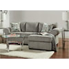 Affordable Furniture Marcey Nickel MARCEY NICKEL QUEEN SLEEPER SOFA | CHAISE