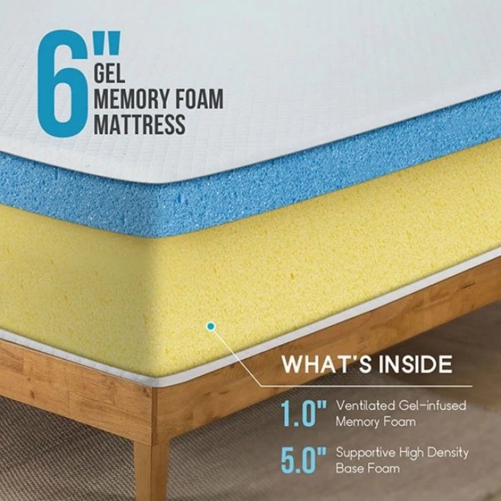 GEL MEMORY FOAM QUEEN MATTRESS |