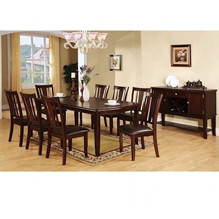 EDGEWOOD ESPRESSO 7 PC DINING SET |