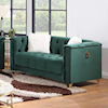 Furniture World Distributors Beverly Hills BEVERLY HILLS GREEN LOVESEAT. |