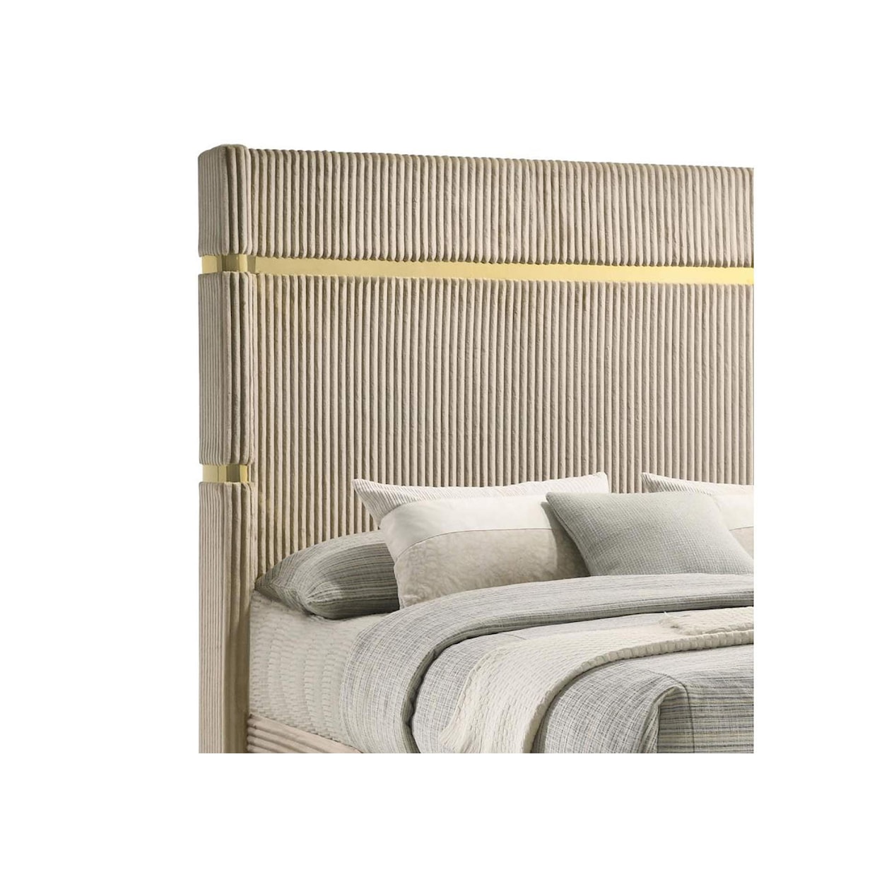 Coaster Gold Band GOLD BAND BEIGE KING BED | .