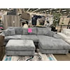 Furniture Zone Ragnar RAGNAR CHARCOAL 3 PIECE CHAISE | SECTIONAL