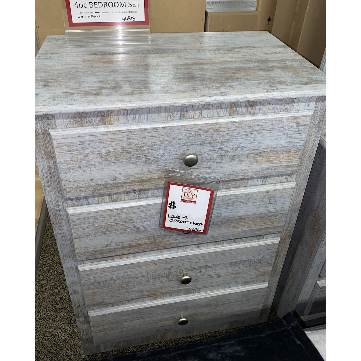 A & H Woodworking Lake LAKE 4 DRAWER CHEST |