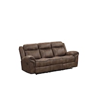 MARYVILLE BROWN DOUBLE RECLINING | SOFA WITH DROPDOWN TABLE