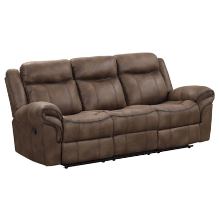 MARYVILLE BROWN DOUBLE RECLINING | SOFA WITH