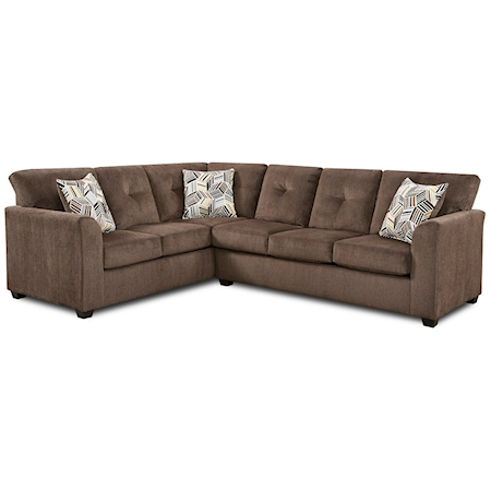 KENDALL CHOCOLATE 2 PC SECTIONAL |