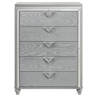 VICKI WHITE AND SILVER CHEST |