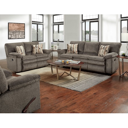 TOMAS PEWTER RECLINING | SOFA AND LOVESEAT