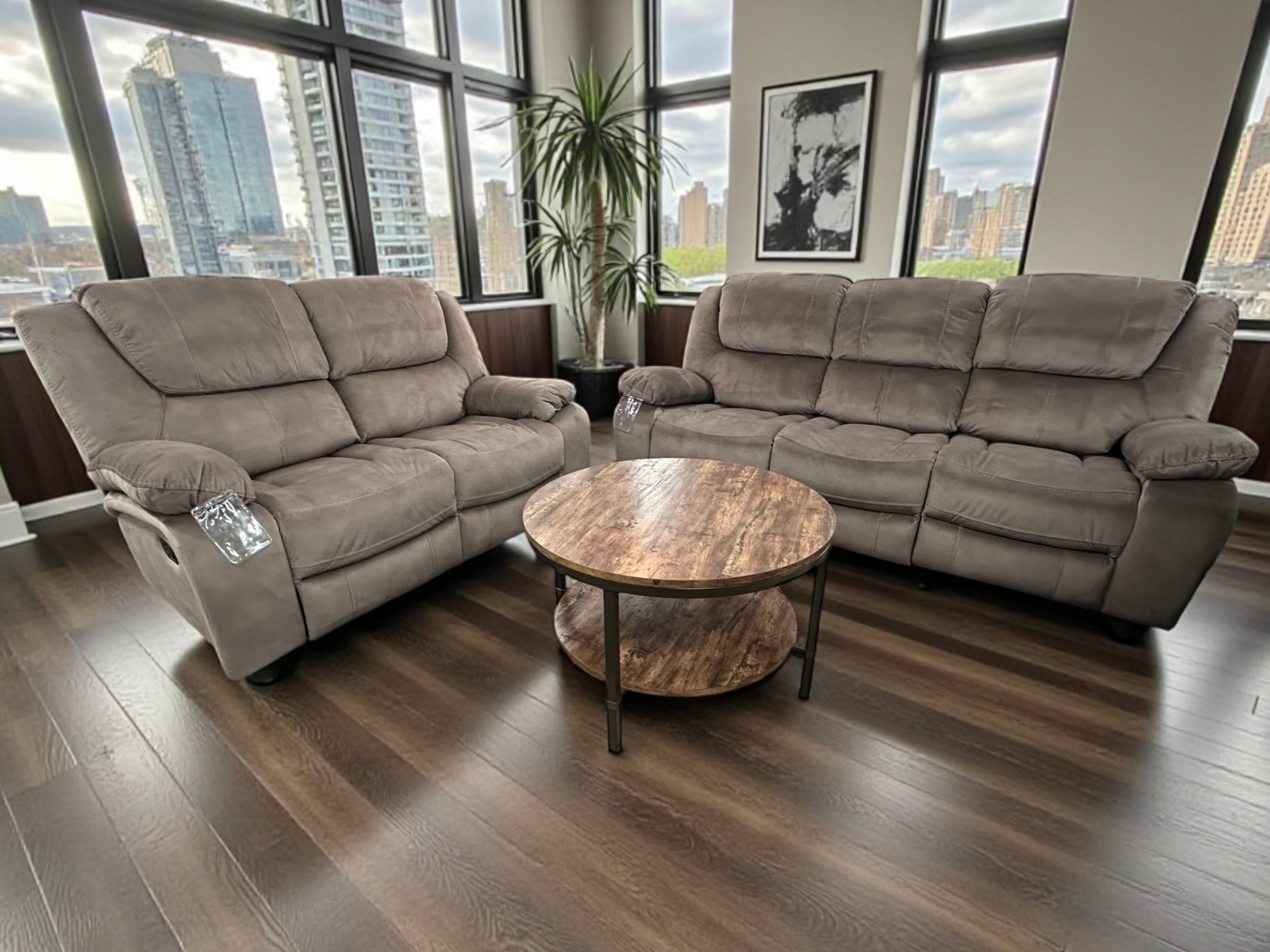 FRANKLIN WALNUT SOFA &amp; LOVESEAT |