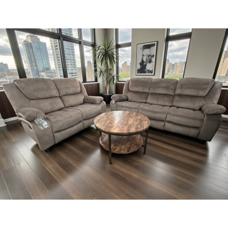 FRANKLIN WALNUT SOFA & LOVESEAT |