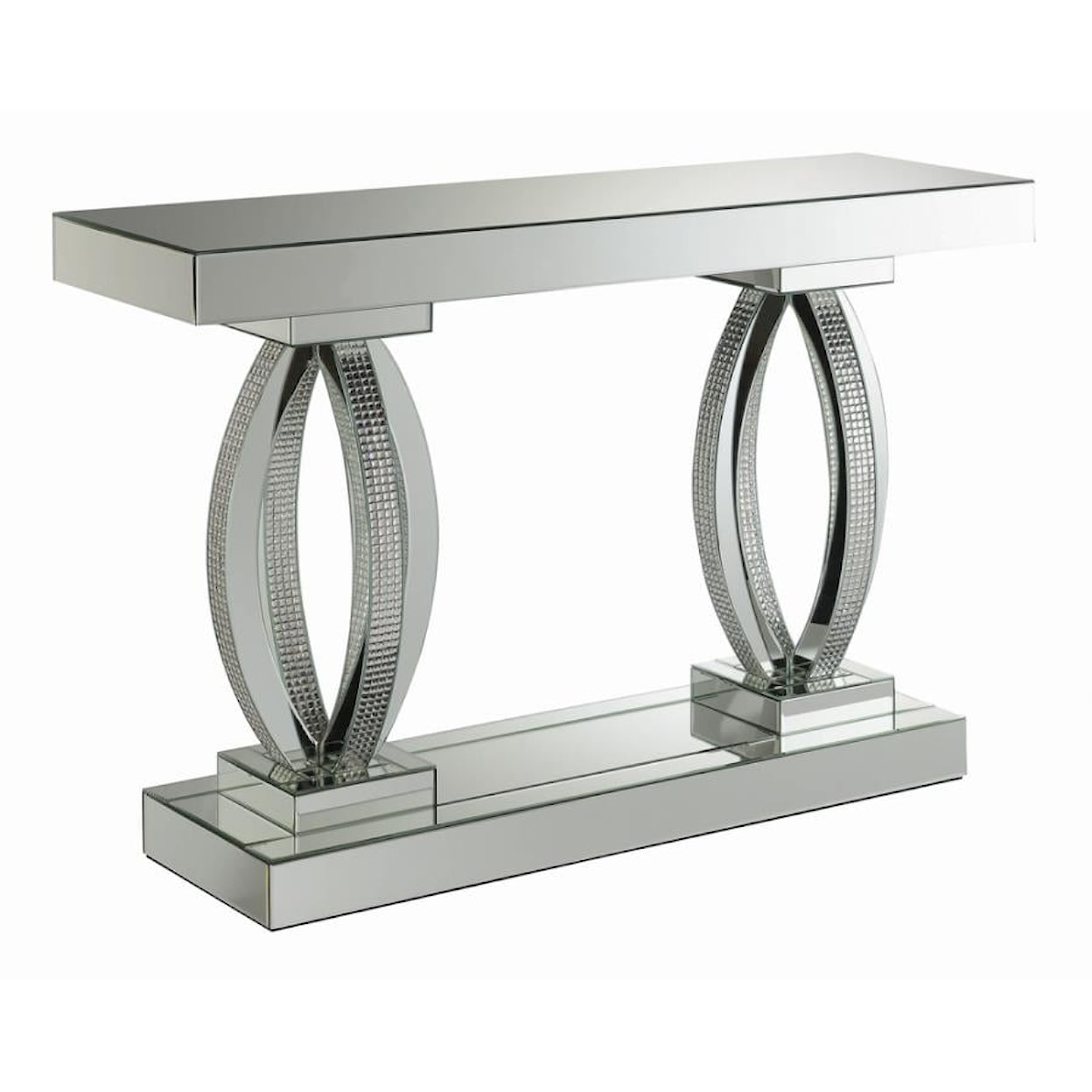 Coaster Glam SILVER BLING SOFA  TABLE |