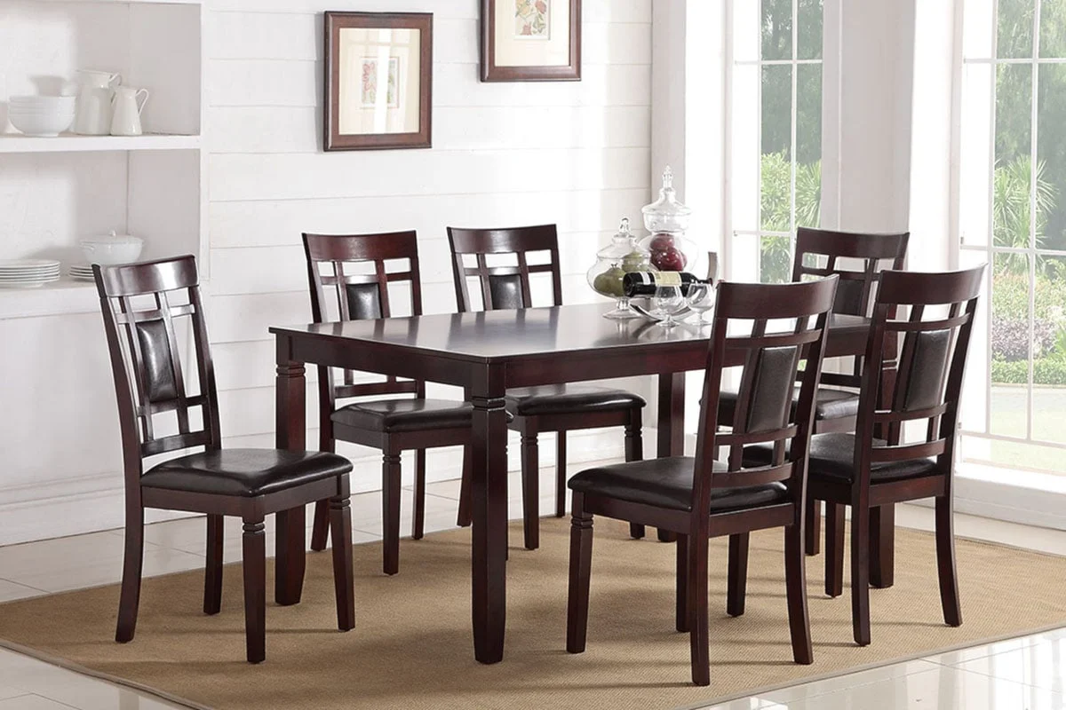 Dining Sets 14704 7 PC ESPRESSO DINING SET | | 7 Day Furniture | Table ...