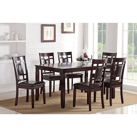 7 PC ESPRESSO DINING SET |