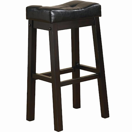 DON BLACK AND BROWN BAR STOOL |