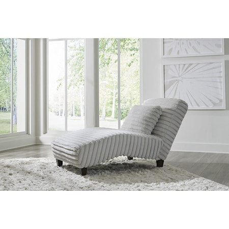 CLARISSA MONDO GREY ARMLESS CHAISE |