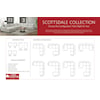 Elements International Scottsdale SCOTTSDALE GREY 6 PIECE SECTIONAL, | WITH LH