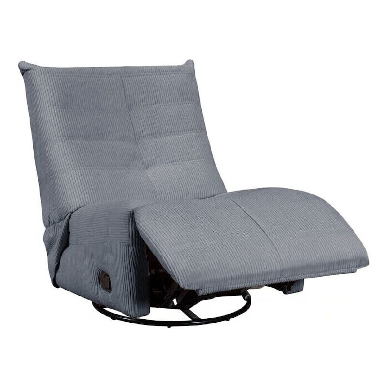 Lilola Home Gaming Chairs GREY CORDUORY SWIVEL GLIDER | RECLINING GAMI