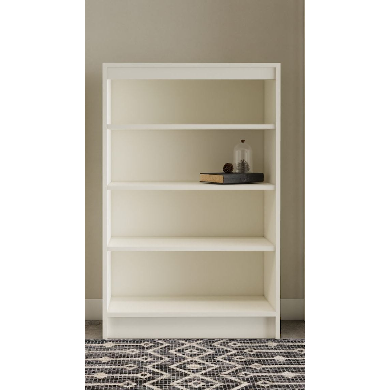 Perdue Bookcases ROCKPORT WHITE 4 SHELVES 48" | BOOKCASE