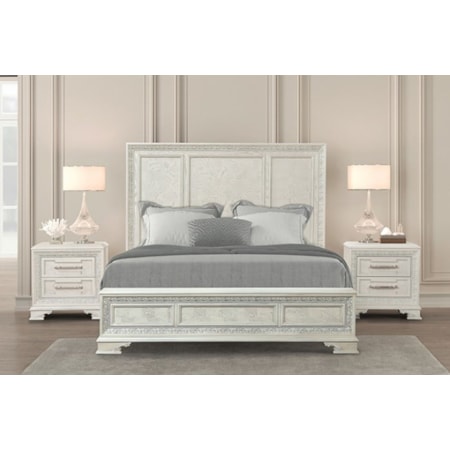 NOVA WHITE QUEEN 4 PIECE BEDROOM | SET