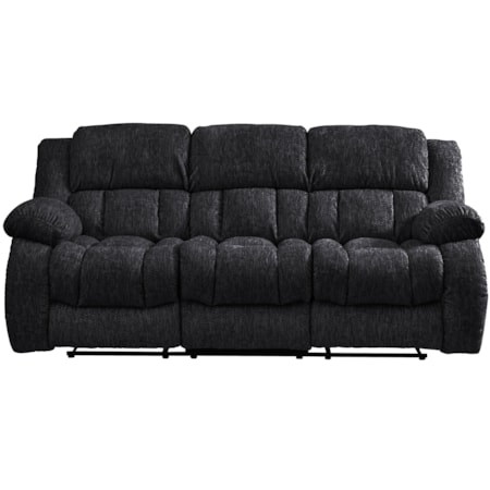 MELLOW BLACK DOUBLE RECLINING SOFA |