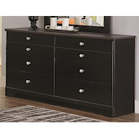 KAYLYNN TRAVERTINE BLACK DRESSER |