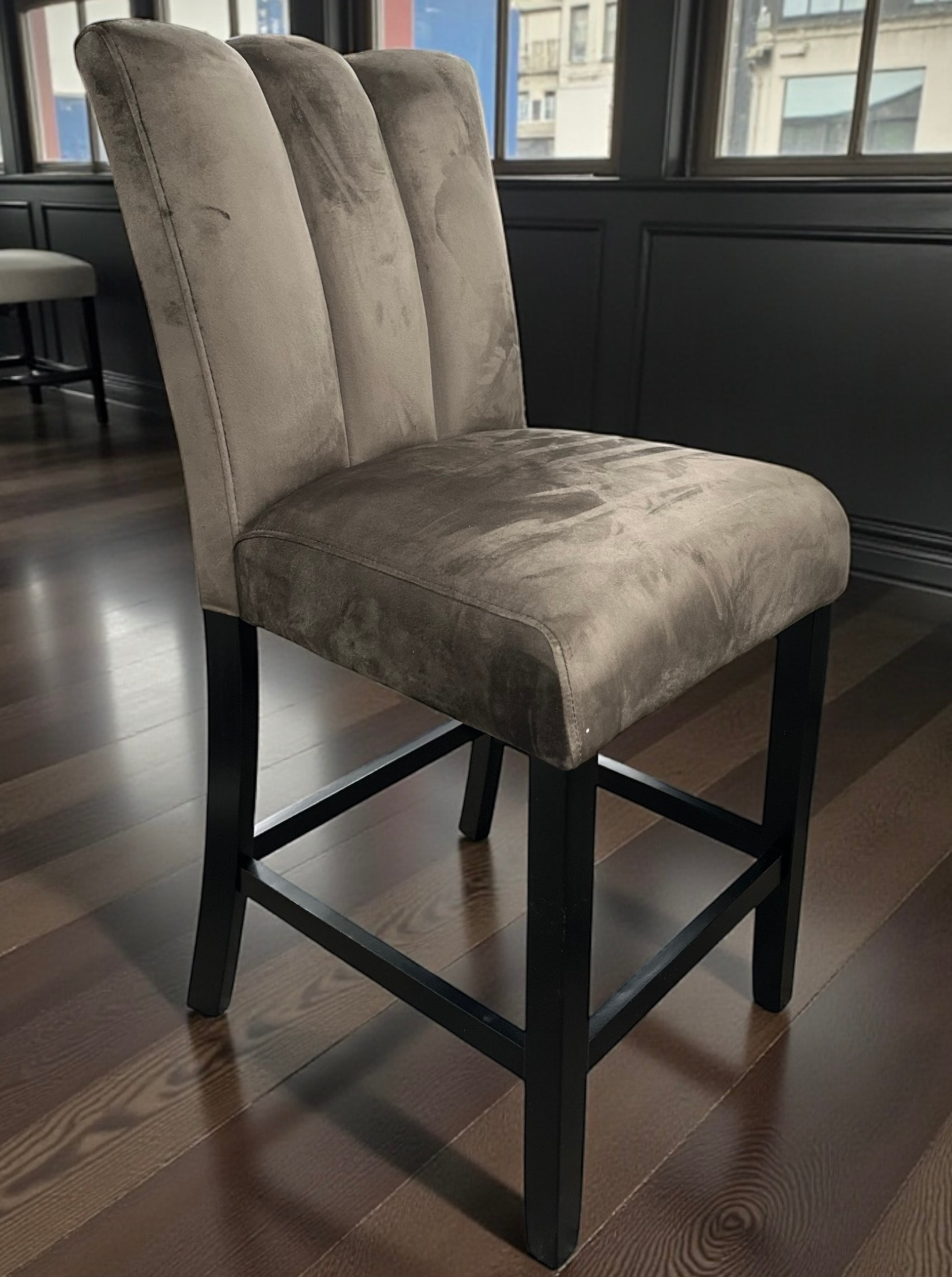 VINNIE WHITE/BROWN FAUX MARBLE | 5 PIECE PUB