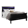 Global Furniture Light Up Louie LIGHT UP LOUIE BLACK FULL BED |