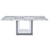 Global Furniture Snow Marble SNOW MARBLE LIGHT UP DINING TABLE | BASE