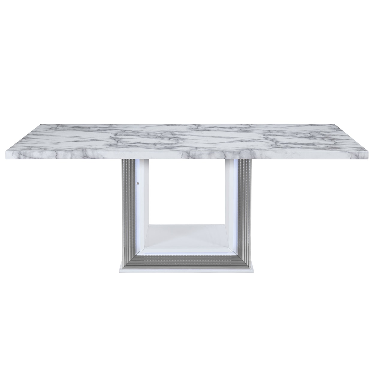 Global Furniture Snow Marble SNOW MARBLE LIGHT UP DINING TABLE | BASE