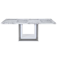 SNOW MARBLE LIGHT UP DINING TABLE | BASE