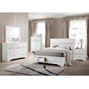 Coaster Miranda MIRANDA WHITE QUEEN 4 PIECE BEDROOM | SET