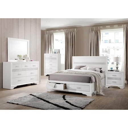 MIRANDA WHITE QUEEN 4 PIECE BEDROOM | SET