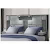 Global Furniture Owen OWEN GREY AND WHITE KING BED WITH | LIGHTS B