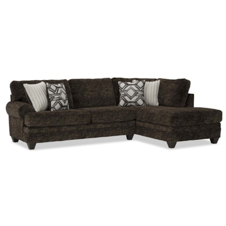 MERCURY CHOCOLATE 2 PIECE SECTIONAL |