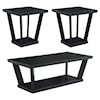 Coaster Occasional Sets SLANTED BLACK 3 PC OCCASIONAL SET |