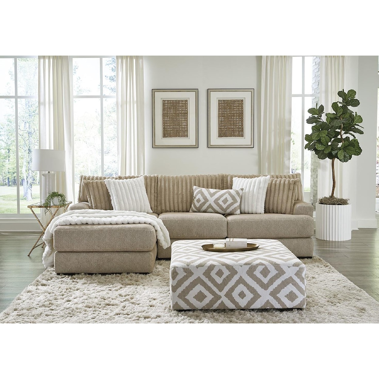 Albany Clarissa CLARISSA TOAST 2 PIECE | SECTIONAL WITH LAF 